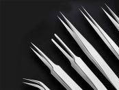 Stainless steel tweezers set 6 pc
