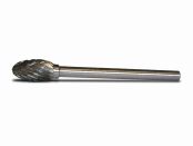 10mm; tipy E; Oval Carbide Rotary Burr; double cut