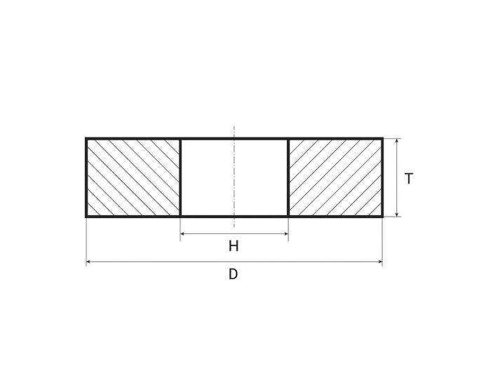 150x16x32 64С Шліфувальний круг Тип-12 F46 30 м/с на керамічній зв’язці K 8