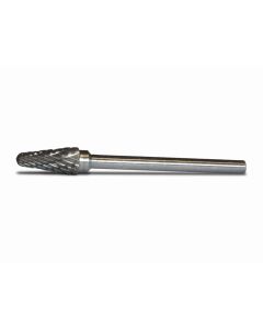 4mm; tipy L; Ball nose cone Carbide Rotary Burr; double cut